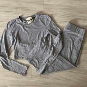 Matching set - long sleeve shirt and matching long skirt (mid calf)